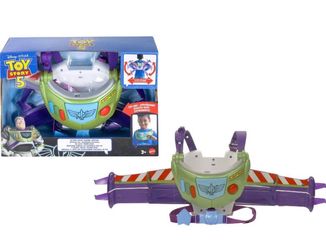 Mattel Disney and Pixar Toy Story 5 Hi-Tech Space Ranger Jetpack, Kids Role Play Gear, Wings Transform, Lights & Sounds, Adjustable Strap