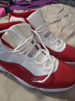 Air Jordan 11 Retro Cherry Red and White