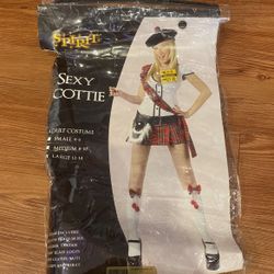 Sexy Scottish Girl Halloween Costume Size Large