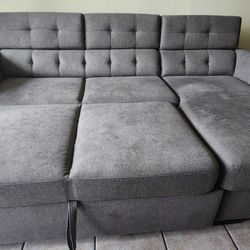 Gray Sofa Bed / Sofa Cama Gris / EL DORADO FURNITURE