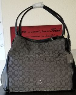 Coach Edie Shoulder Bag in Signature Jacquard