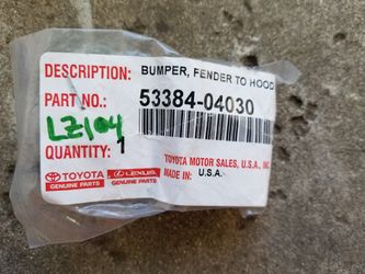 05 12 13 14 15 16 TOYOTA TACOMA FENDER TO HOOD BUMPER OEM NEW {contact info removed}