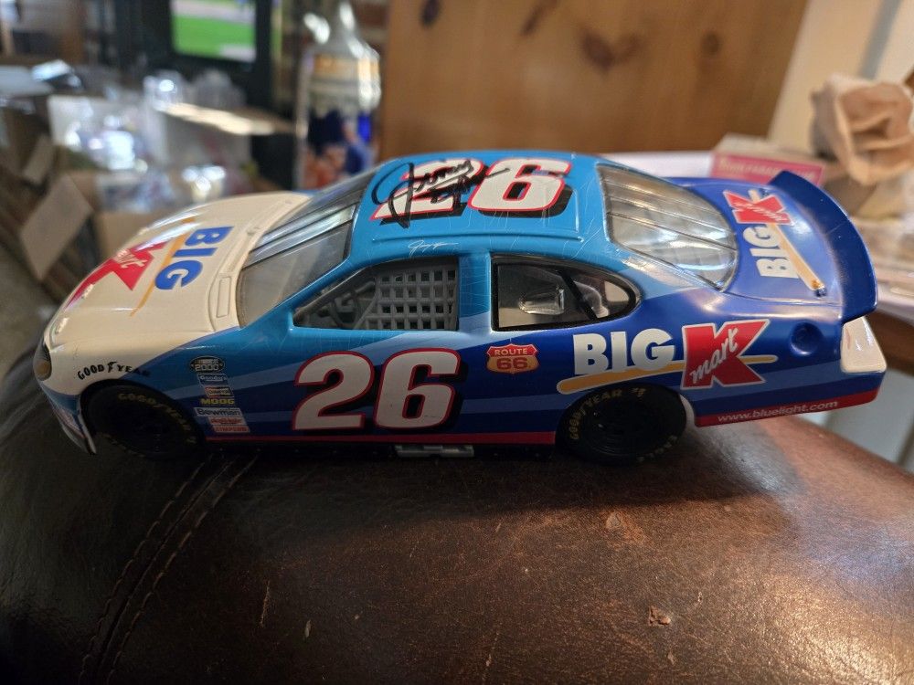 Jimmy Spencer Autographed Kmart Die Cast Model Car