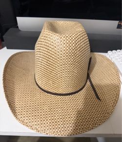 Woven Straw Cowboy Hat