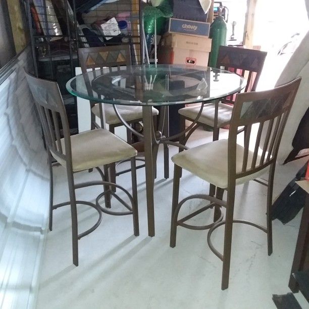 Glass Table And Chairs