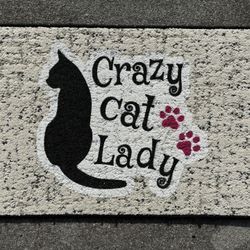 Crazy Cat Lady Doormat