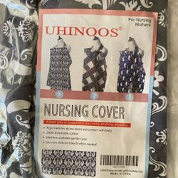 New Nursing Breastfeeding Cover Black & White Pattern
