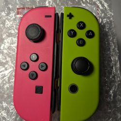 Nintendo Switch Joycons Pink Green New