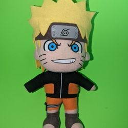 The Great Eastern Entertainment Naruto Shippuden 2007 Plush Doll Orange 9”