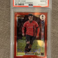 2022 Merlin Chrome UCC Desire Doue Rose Gold  Shimmer #133 /299 PSA 10