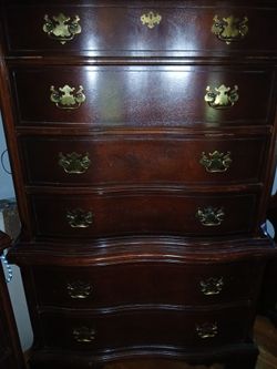 Queen Bassett Bedroom Suite and Roll-top desk