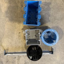 80 Electrical Boxes Bundle – PVC Blue Old Work / New Work / Ceiling Boxes