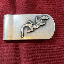 Vintage Signed Zuni 925 Sterling Silver Money Clip 28 Grams