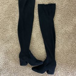 Steve Madden Thigh High Black Boots 