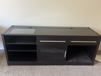 Brown TV stand 