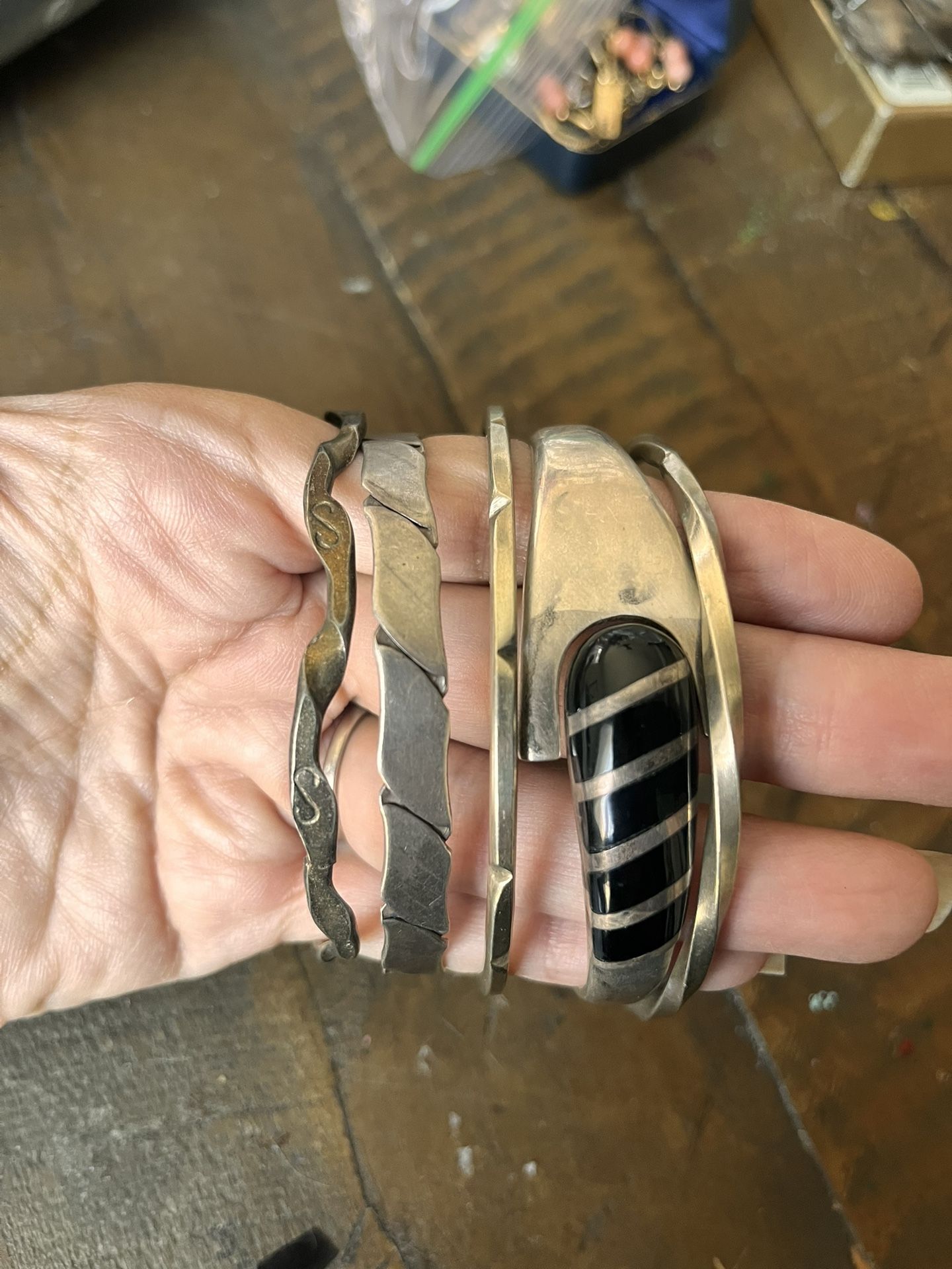Jewelry Bracelets Marked 925 Or Silver And/or Mexico 