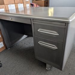 Art Deco Vintage Metal Desk