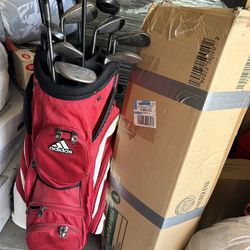 Golf Clubs And Bag 