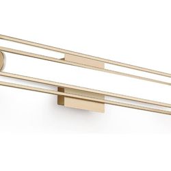 Lucalda 26in LED Dimmable Bathroom Vanity Light Gold Open Box Like New 