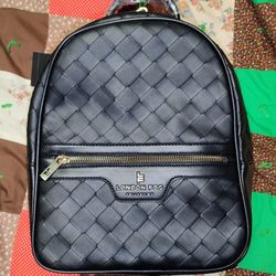London Fog Jade Woven Backpack, black (New With Tag)