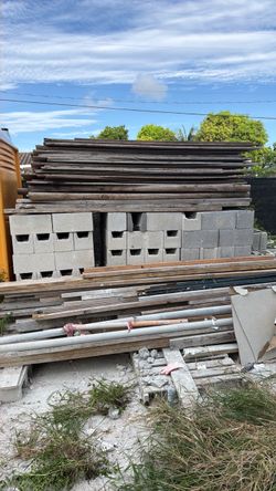 Block bean block 2x 4 lumbe and stirrup rebar freee