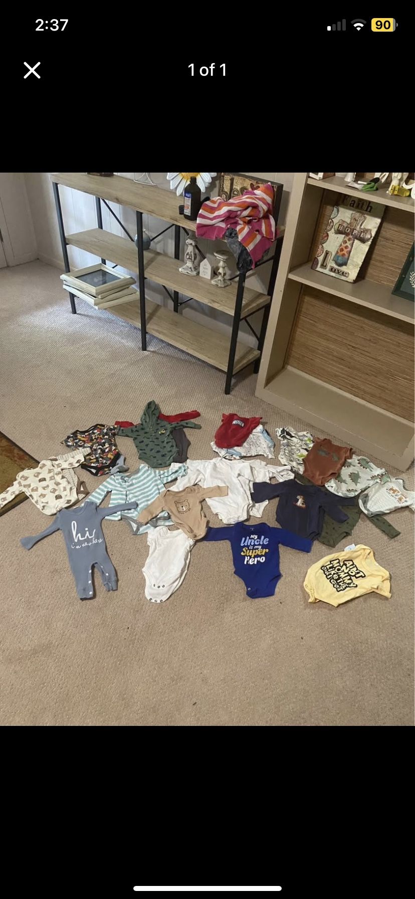 Newborn to 3 months old clothing bundle