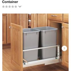 Rev A Shelf Double Pullout Trash Can Holder For Cabinets