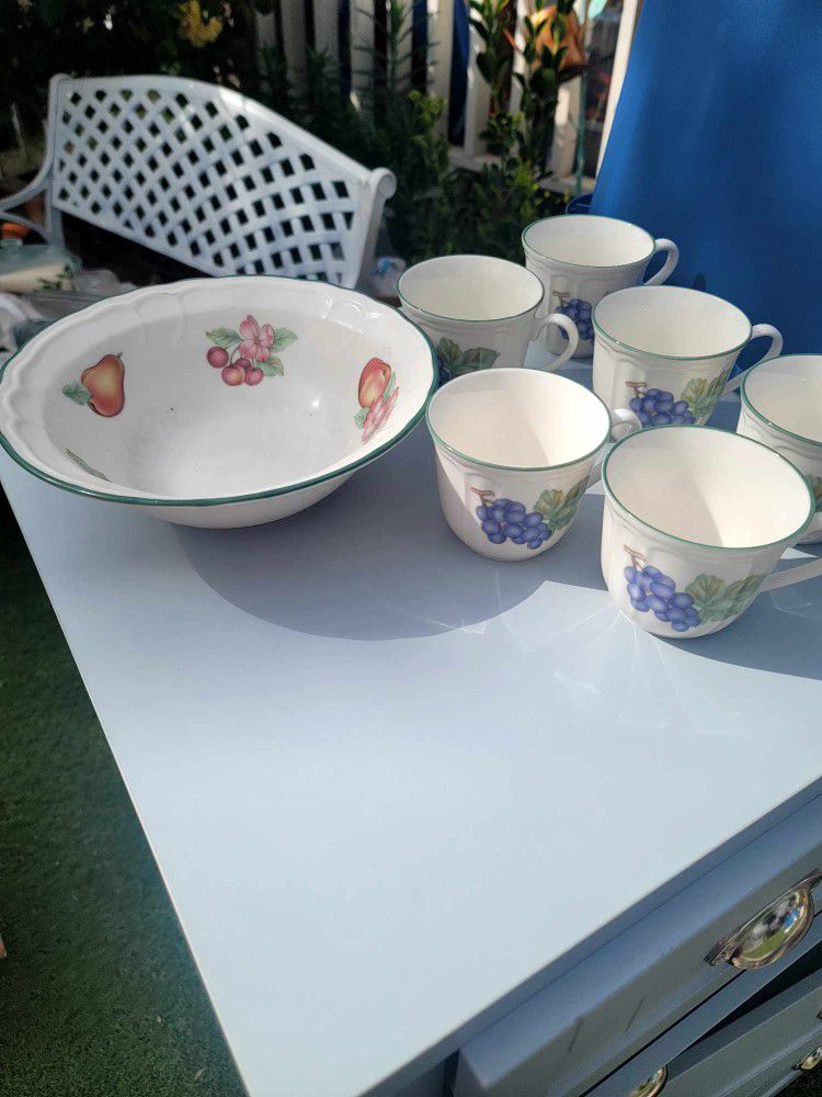 Cup And Large Bowl Set