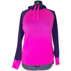 Nike Therma-Fit Pink & Purple Polka Dotted Hoodie Women's Size Medium