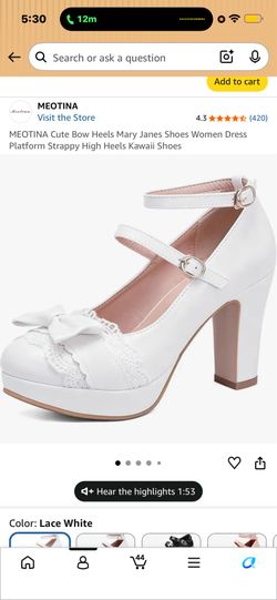 platform bow heels Mery Jess shoes  size  6.5