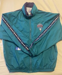 Vintage Diamondbacks Pro Player Jacket Mens L Windbreaker Lined Hood MLB Full Zip
