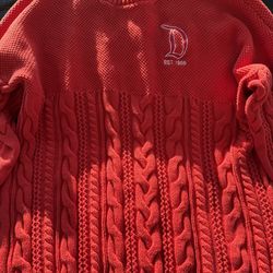 *Brand New* Disney 2XL Disneyland Resort Red Cable Knit Spirit Jersey Sweater