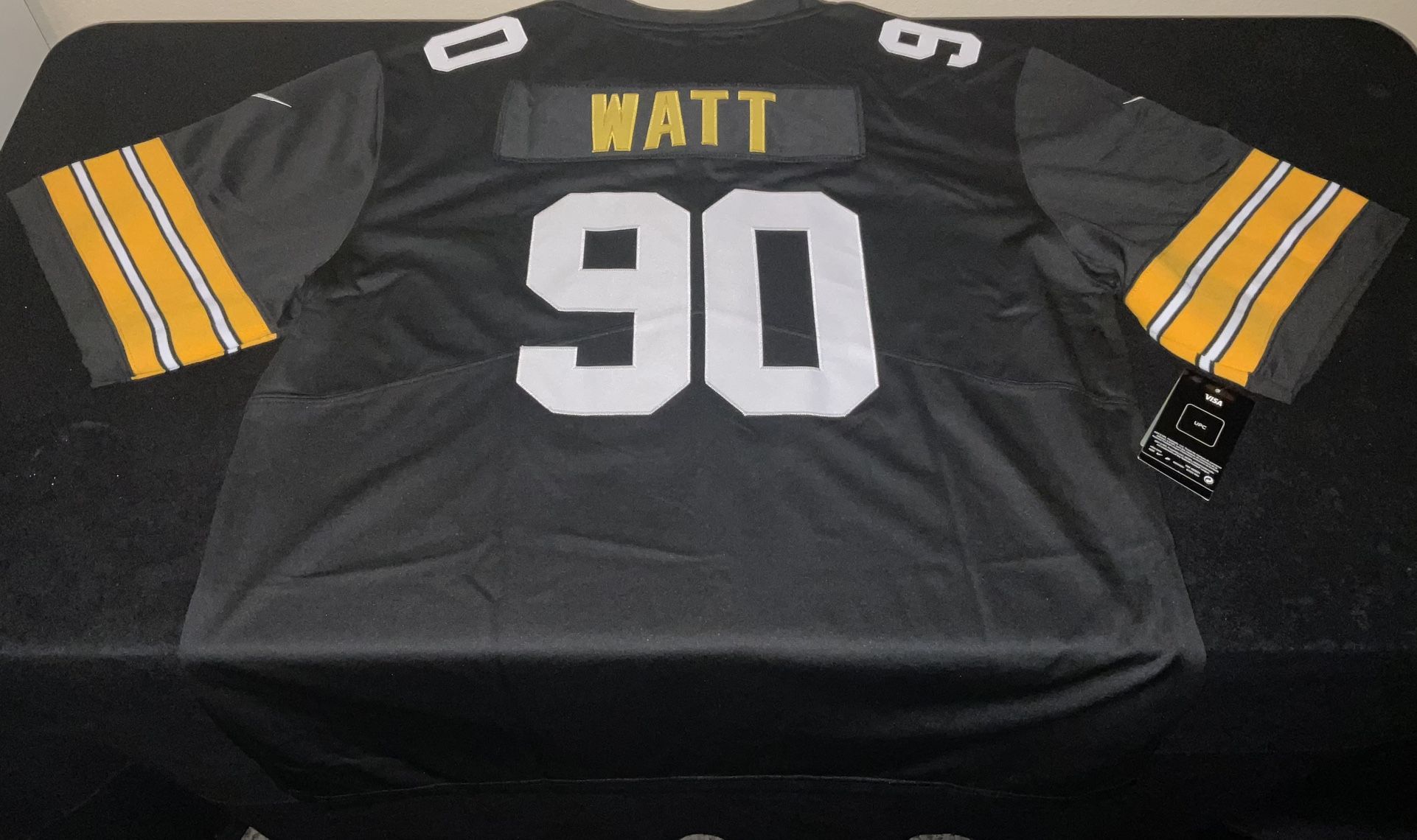 T.J. Watt #90 Pittsburgh Steelers Men's Size XXL Onfield Vapor Stitched Jersey Black Home Jersey New with Tags