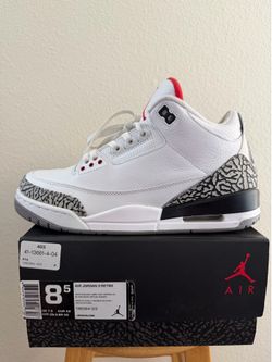 Jordan 3 Retro White Cement Size: 8.5 Men’s VNDS (Lightly Worn)