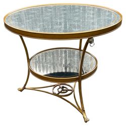 Lillian August Weston Center Mirrored Table