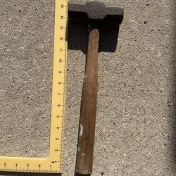 Stone hammer Mason sledge masonry Hand Tool Vintage Antique Estate 