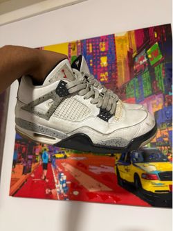 Air Jordan 4 White Cement