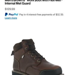 Steel Toe Work Boots With Internal Metatarsal Guard