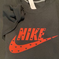 Custom Nike Hearts Sweatshirt