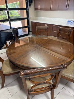 Dining table and chairs