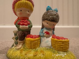 Joan Walsh Anglund “Gathering Apples” Ceramic Figurine