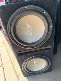 2 12” alpine type e and amp