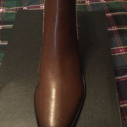Coach Bowery Leather Boots Size 9B