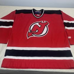 New Jersey Devils Ccm Jersey Mens Xl Clean Vintage Mic Red 90s NHL