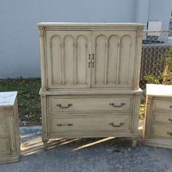 Armoire With 2 Nightstands