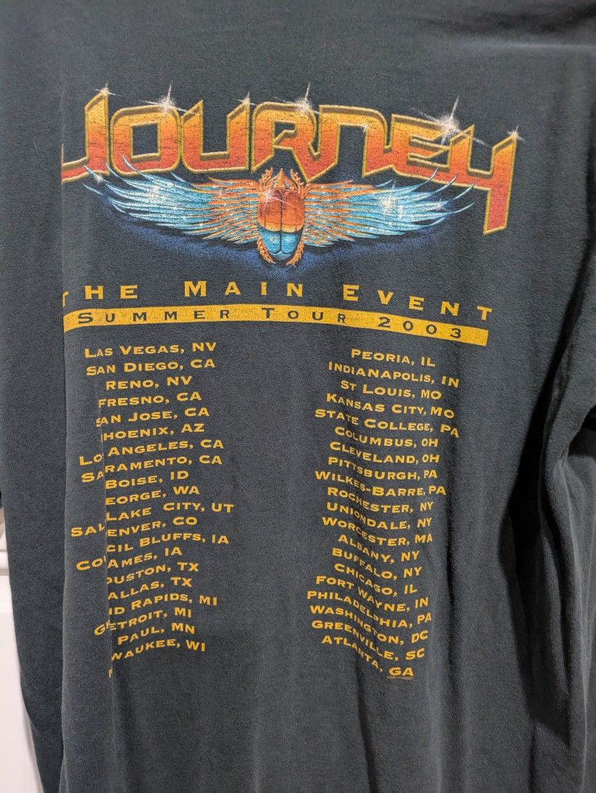 2003 Journey The Main Event Concert Tour T-shirt