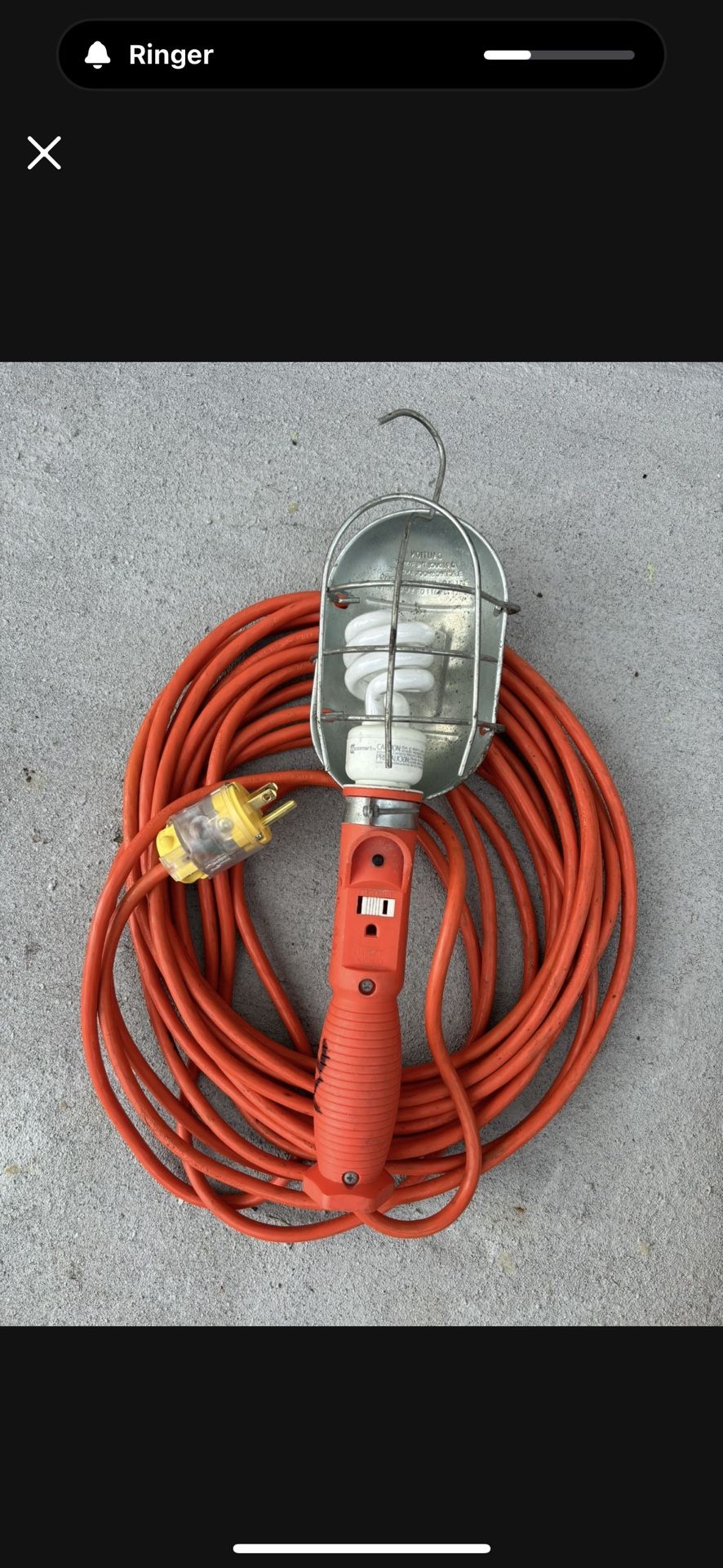 Premium Work Trouble Light  37' 