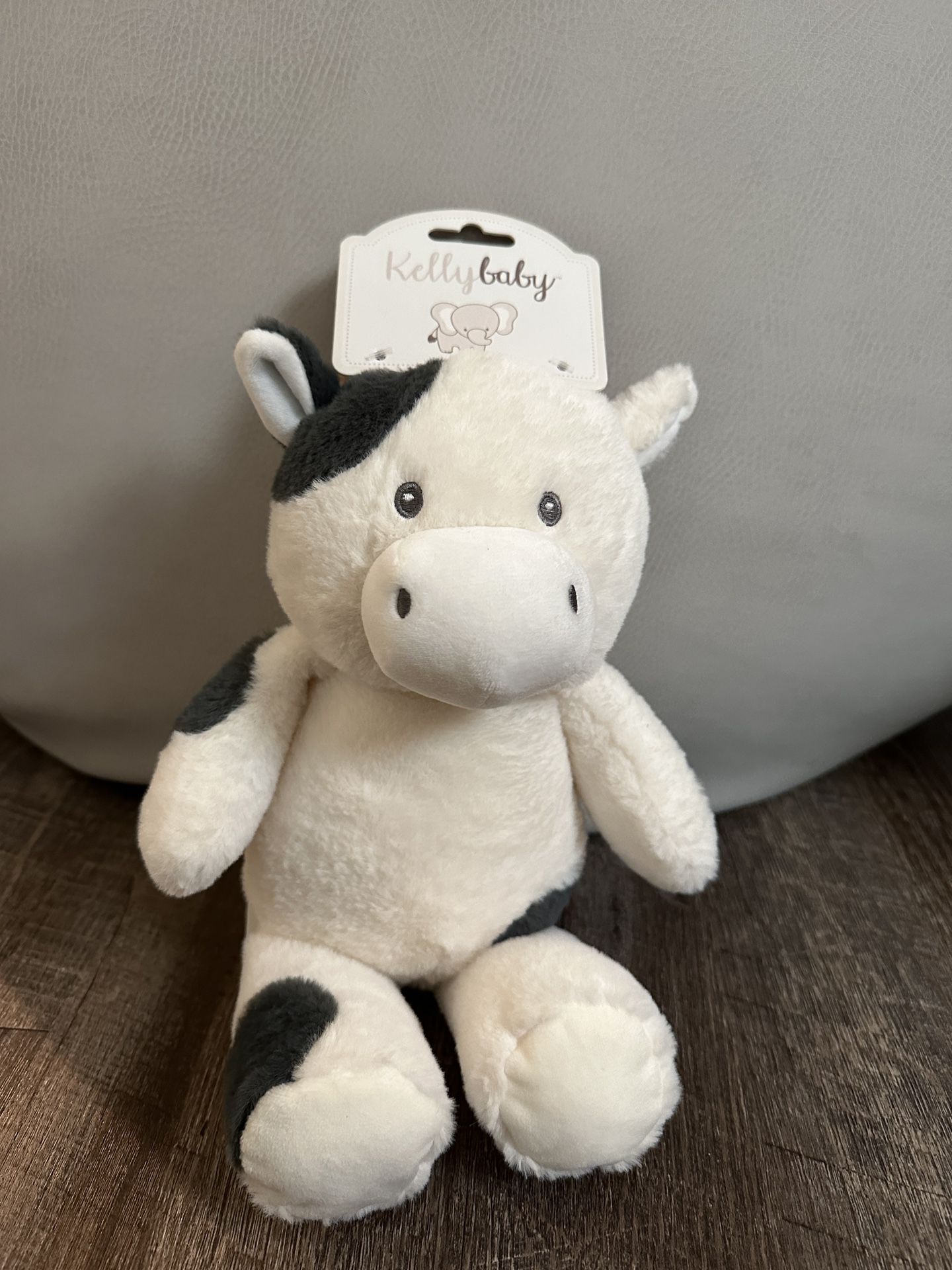 Cow Stuffed Animal with Tag -new