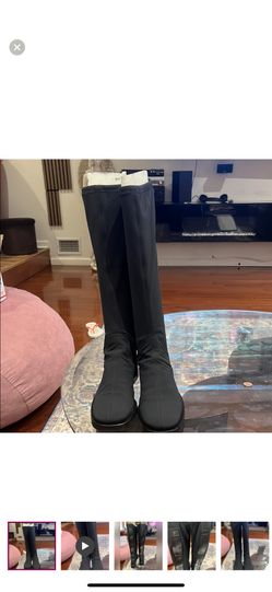 Gucci Black Knee-High Boots Authentic