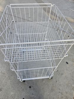 Metal rolling cart